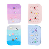 Maxbell Hole Pen Bag Makeup Bag Creative Fidget Stationery Box College School Artist Gradient Purple