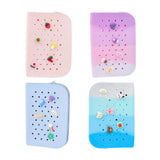 Maxbell Hole Pen Bag Makeup Bag Creative Fidget Stationery Box College School Artist Gradient Purple