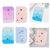 Maxbell Hole Pen Bag Makeup Bag Creative Fidget Stationery Box College School Artist Gradient Purple