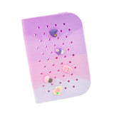 Maxbell Hole Pen Bag Makeup Bag Creative Fidget Stationery Box College School Artist Gradient Purple