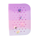 Maxbell Hole Pen Bag Makeup Bag Creative Fidget Stationery Box College School Artist Gradient Purple