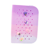 Maxbell Hole Pen Bag Makeup Bag Creative Fidget Stationery Box College School Artist Gradient Purple