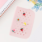 Maxbell Hole Pen Bag Makeup Bag Creative Fidget Stationery Box College School Artist Pink