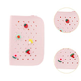 Maxbell Hole Pen Bag Makeup Bag Creative Fidget Stationery Box College School Artist Pink