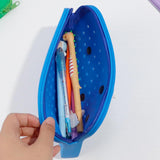 Maxbell Hole Pen Bag Makeup Bag Creative Fidget Stationery Box College School Artist Pink