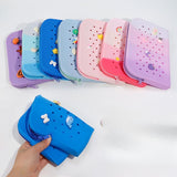 Maxbell Hole Pen Bag Makeup Bag Creative Fidget Stationery Box College School Artist Pink