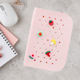 Maxbell Hole Pen Bag Makeup Bag Creative Fidget Stationery Box College School Artist Pink