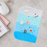 Maxbell Hole Pen Bag Makeup Bag Creative Fidget Stationery Box College School Artist Gradient Blue