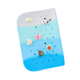 Maxbell Hole Pen Bag Makeup Bag Creative Fidget Stationery Box College School Artist Gradient Blue