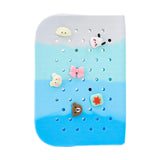 Maxbell Hole Pen Bag Makeup Bag Creative Fidget Stationery Box College School Artist Gradient Blue