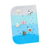 Maxbell Hole Pen Bag Makeup Bag Creative Fidget Stationery Box College School Artist Gradient Blue