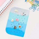 Maxbell Hole Pen Bag Makeup Bag Creative Fidget Stationery Box College School Artist Gradient Blue