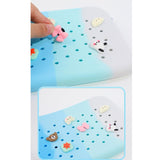 Maxbell Hole Pen Bag Makeup Bag Creative Fidget Stationery Box College School Artist Light Blue