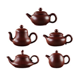 Maxbell Purple Clay Teapot Handmade Kung Fu Teaware for Kitchen Household Restaurant Style A