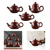 Maxbell Purple Clay Teapot Handmade Kung Fu Teaware for Kitchen Household Restaurant Style A