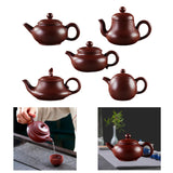 Maxbell Purple Clay Teapot Handmade Kung Fu Teaware for Kitchen Household Restaurant Style A