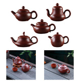 Maxbell Purple Clay Teapot Handmade Kung Fu Teaware for Kitchen Household Restaurant Style A