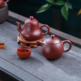 Maxbell Purple Clay Teapot Handmade Kung Fu Teaware for Kitchen Household Restaurant Style A