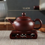 Maxbell Purple Clay Teapot Handmade Kung Fu Teaware for Kitchen Household Restaurant Style A