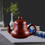 Maxbell Purple Clay Teapot Handmade Kung Fu Teaware for Kitchen Household Restaurant Style B