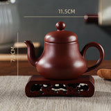 Maxbell Purple Clay Teapot Handmade Kung Fu Teaware for Kitchen Household Restaurant Style B