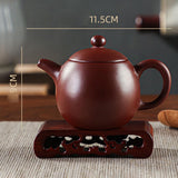 Maxbell Purple Clay Teapot Handmade Kung Fu Teaware for Kitchen Household Restaurant Style E