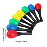 Maxbell 8x Hand Percussion Rattles Portable Maracas for Kids Adults Birthday Holiday