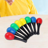 Maxbell 8x Hand Percussion Rattles Portable Maracas for Kids Adults Birthday Holiday