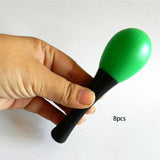 Maxbell 8x Hand Percussion Rattles Portable Maracas for Kids Adults Birthday Holiday