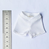Maxbell 1:6 Action Figures Shorts Soft Accessories 12 inch Female Figure Short Pants white