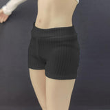 Maxbell 1:6 Action Figures Shorts Soft Accessories 12 inch Female Figure Short Pants black
