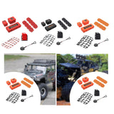 Maxbell RC Car Roof Decoration Accessory RC Vehicle Part for 1/10 SCX10 DIY Modified red