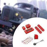 Maxbell RC Car Roof Decoration Accessory RC Vehicle Part for 1/10 SCX10 DIY Modified red