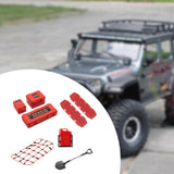 Maxbell RC Car Roof Decoration Accessory RC Vehicle Part for 1/10 SCX10 DIY Modified red