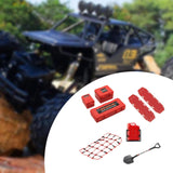 Maxbell RC Car Roof Decoration Accessory RC Vehicle Part for 1/10 SCX10 DIY Modified red
