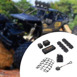 Maxbell RC Car Roof Decoration Accessory RC Vehicle Part for 1/10 SCX10 DIY Modified black