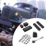 Maxbell RC Car Roof Decoration Accessory RC Vehicle Part for 1/10 SCX10 DIY Modified black