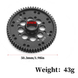 Maxbell 61T Main Spur Gear Replacement Steel Gear for Ara311100 RC Car Vehicles