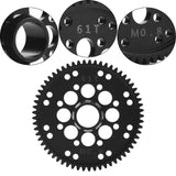 Maxbell 61T Main Spur Gear Replacement Steel Gear for Ara311100 RC Car Vehicles