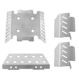 Maxbell 4 Pieces 1:8 Scale Axle Guard Protector Chassis Plate for H8H V1 V2 DIY Accs