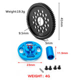 Maxbell RC Replacement Parts Sturdy Metal RC Gears for TT02 54500 RC Car RC Crawler 66T