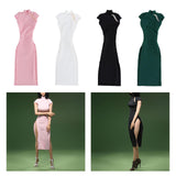 Maxbell 1/6 Scale Womens Chinese Cheongsam Dress for 12'' Female Action Figures Body pink