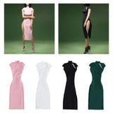Maxbell 1/6 Scale Womens Chinese Cheongsam Dress for 12'' Female Action Figures Body pink