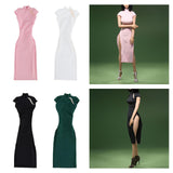 Maxbell 1/6 Scale Womens Chinese Cheongsam Dress for 12'' Female Action Figures Body pink
