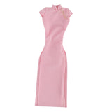 Maxbell 1/6 Scale Womens Chinese Cheongsam Dress for 12'' Female Action Figures Body pink