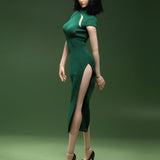 Maxbell 1/6 Scale Womens Chinese Cheongsam Dress for 12'' Female Action Figures Body green