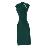 Maxbell 1/6 Scale Womens Chinese Cheongsam Dress for 12'' Female Action Figures Body green