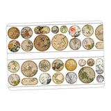 Maxbell Scrapbooking Stickers Creative Washi Tape for Card Crafting Journal Supplies Flowers
