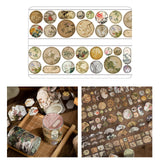 Maxbell Scrapbooking Stickers Creative Washi Tape for Card Crafting Journal Supplies Flowers