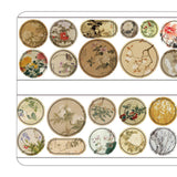 Maxbell Scrapbooking Stickers Creative Washi Tape for Card Crafting Journal Supplies Flowers